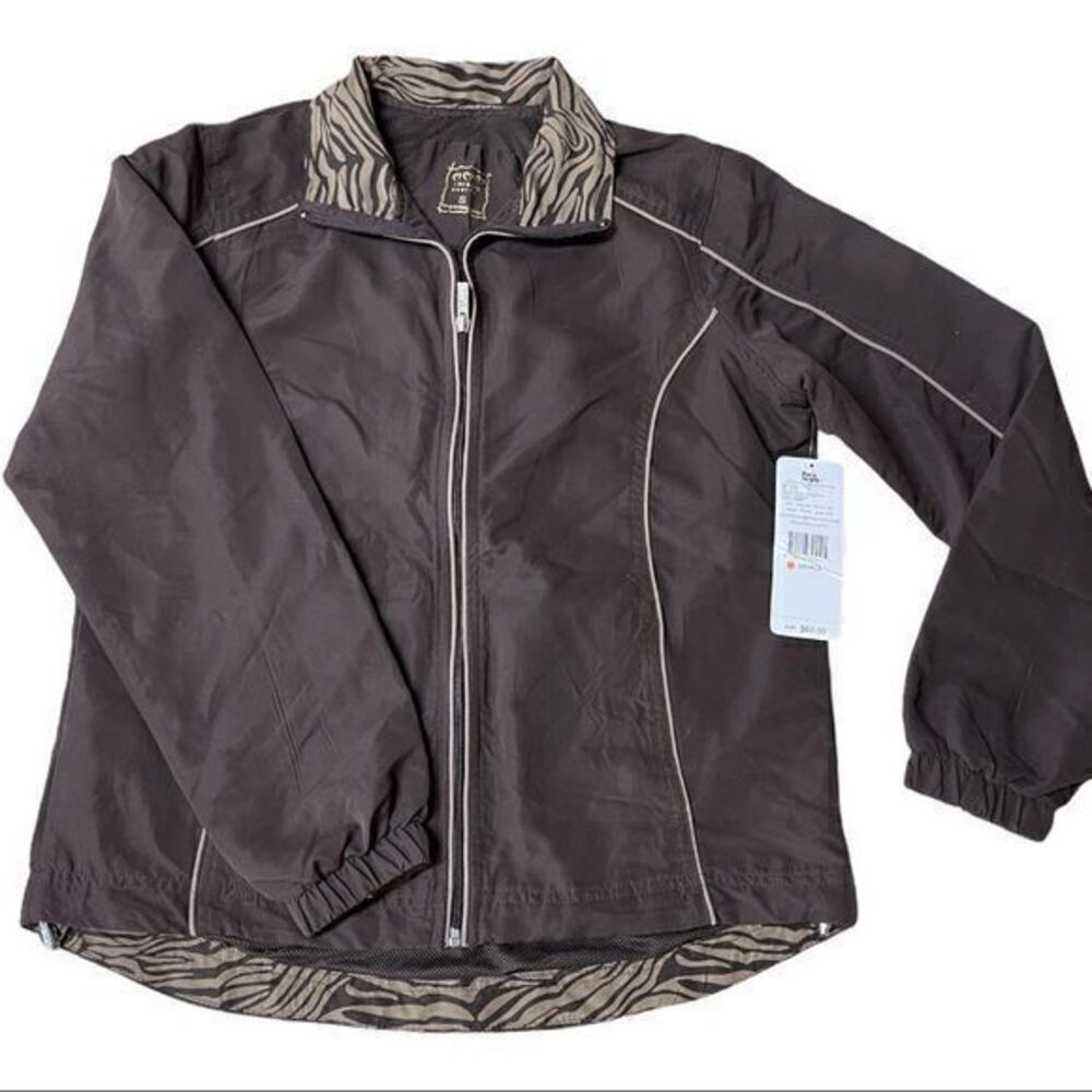 NWT Women's Three Hearts Jacket Full Zip Collared‎ Long Sleeve Elastic Cuffs